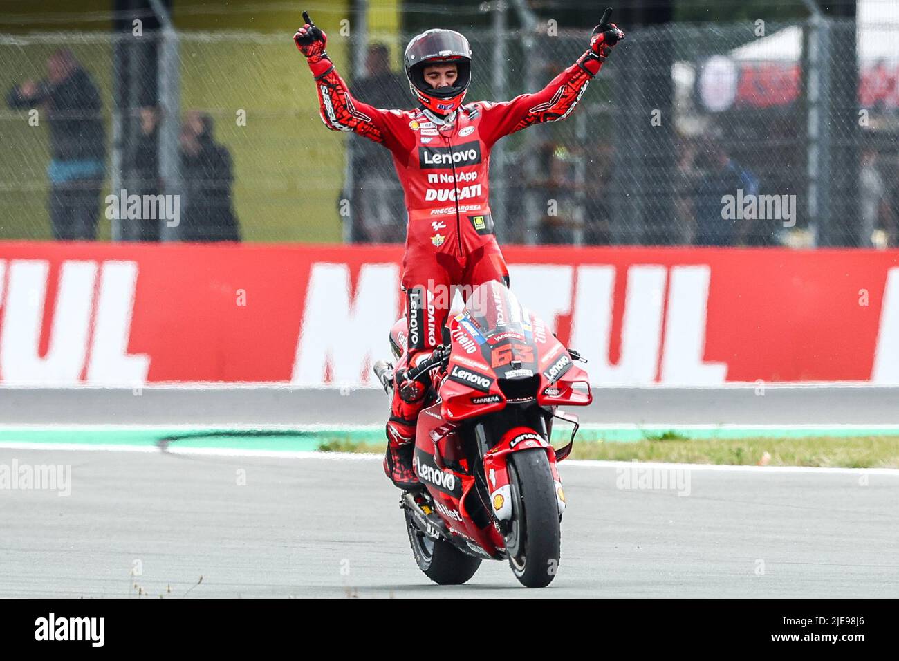 2022-06-26 14:45:28 ASSEN - Francesco Bagnaia (ITA) on his Ducati wins ...