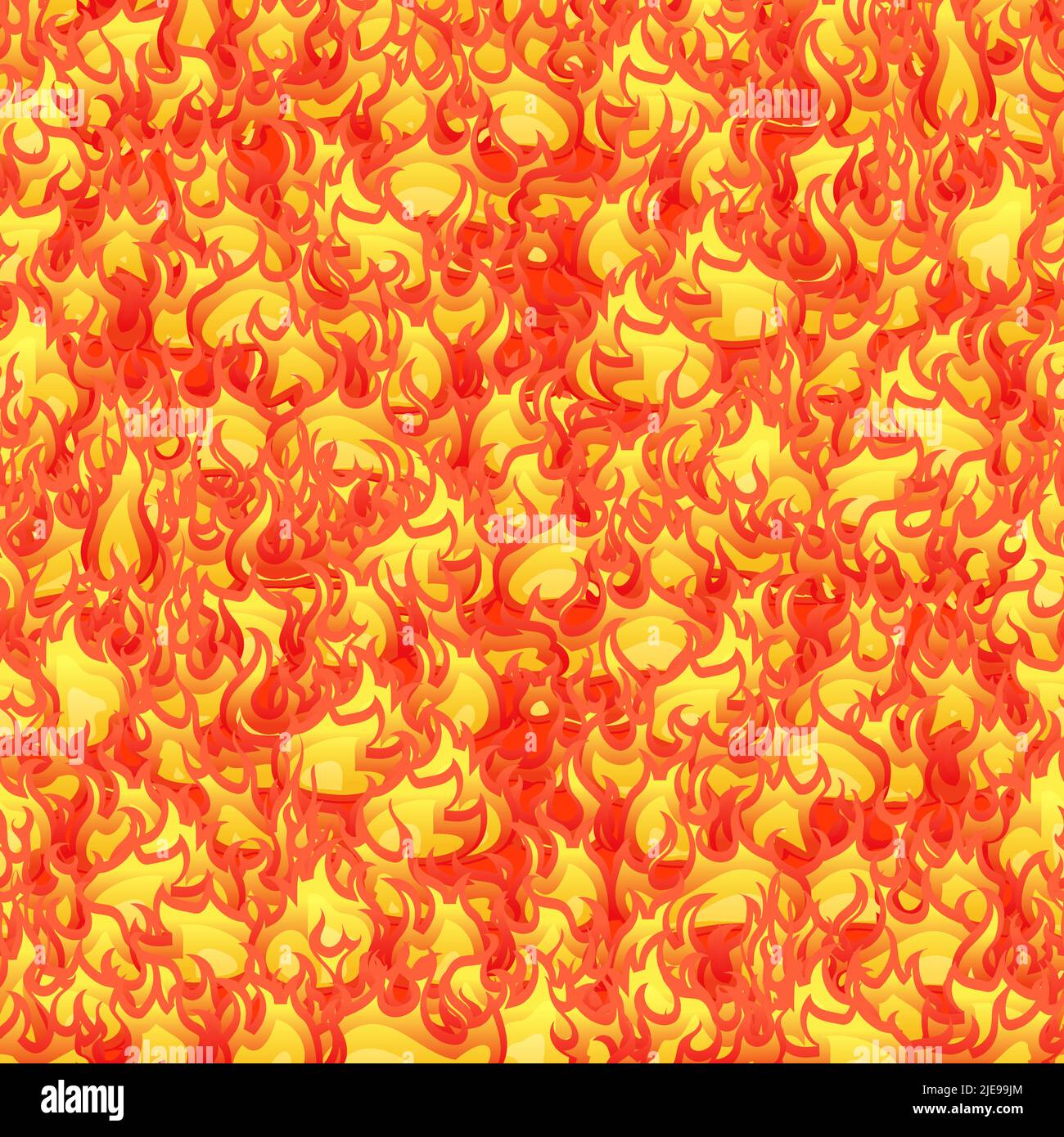 Bright fire flames, hot fire seamless pattern Stock Vector Image & Art ...