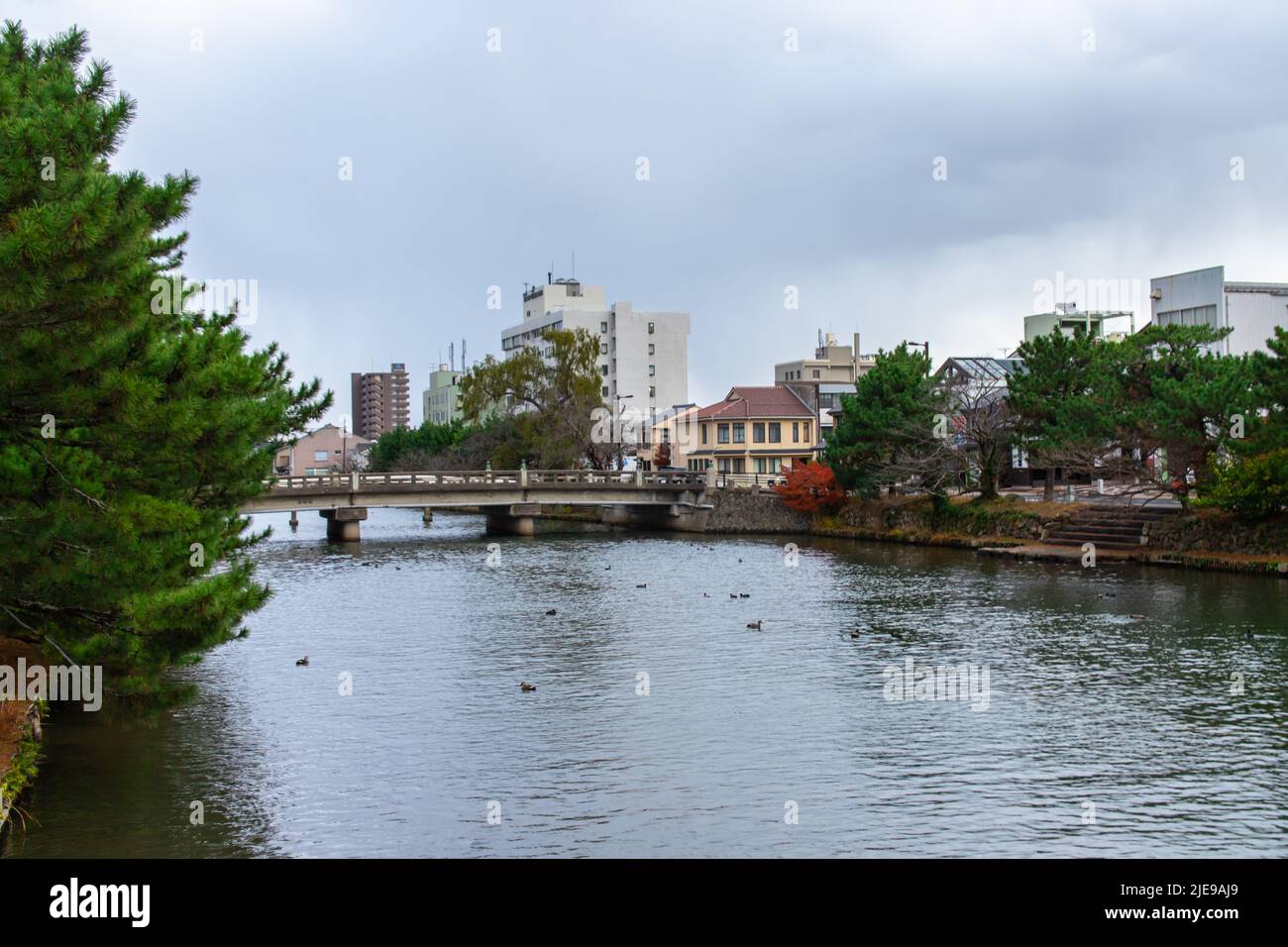 Matsue, Shimane, JAPAN Dec 1 2021 Kitahori Bridge (Kitahorihashi