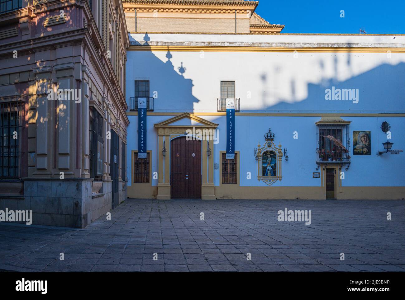 Seville, Spain -- May 17,2022. A photograph of the exterior of the Seville Museum of Fine Arts near the Plaza del Museo. Stock Photo
