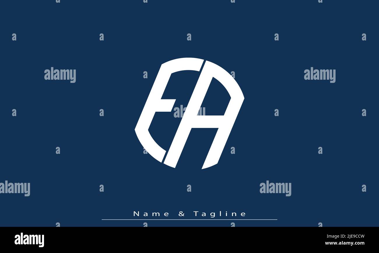 Alphabet letters Initials Monogram logo EA , AE Stock Vector Image ...