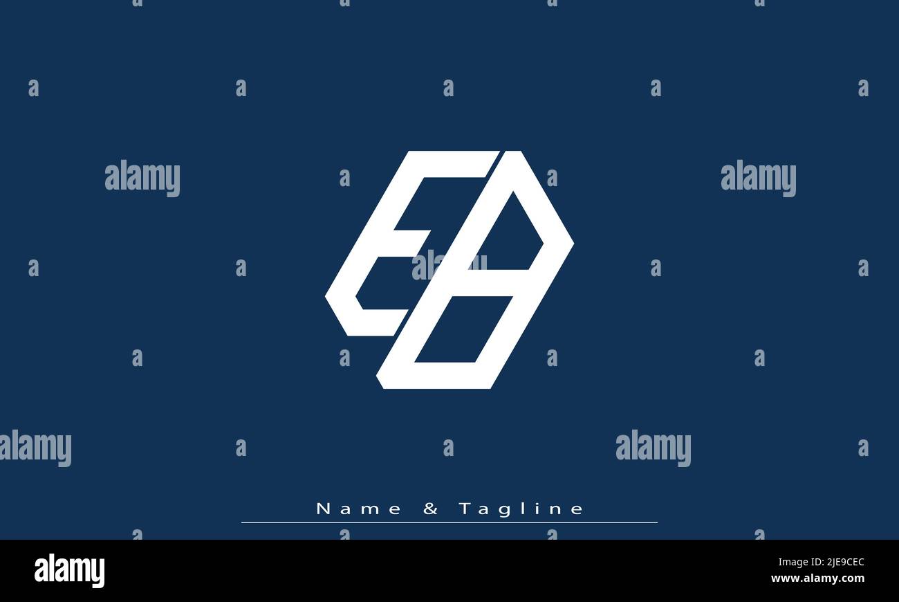 Alphabet letters Initials Monogram logo EB , BE Stock Vector Image ...