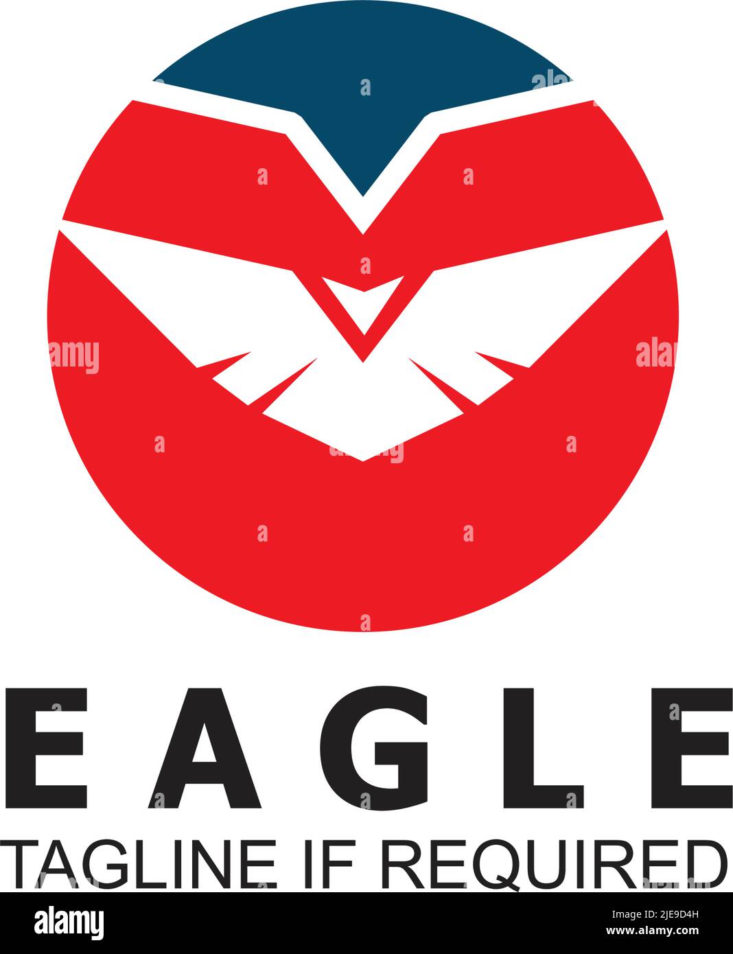 Eagle bird logo icon design vector template Stock Vector
