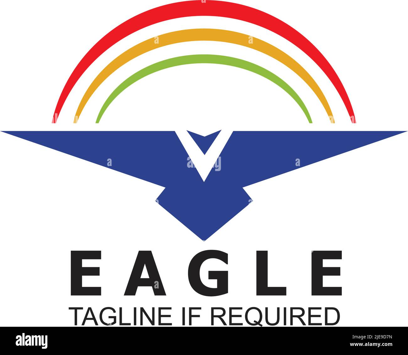 Eagle bird logo icon design vector template Stock Vector