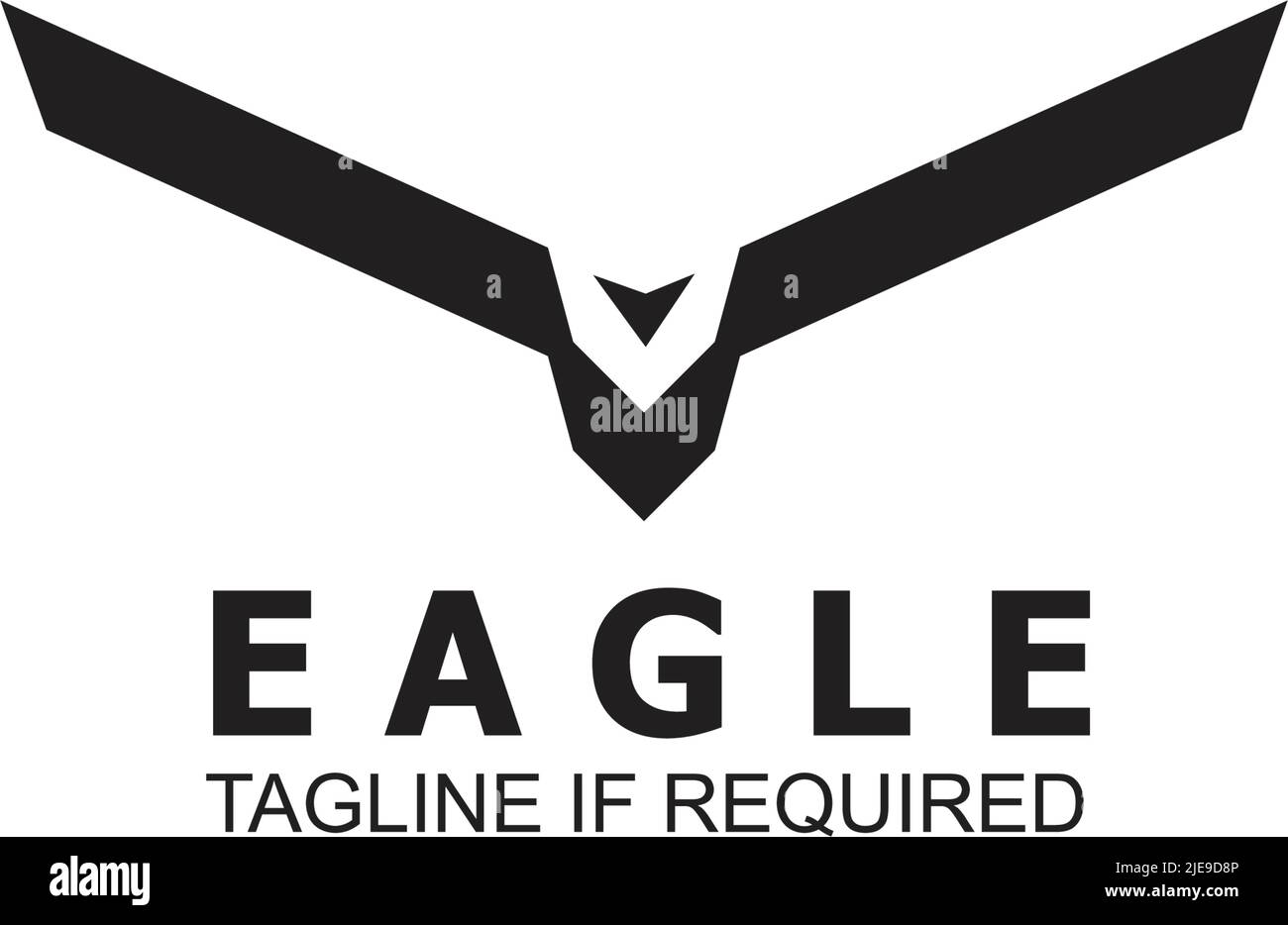 Eagle bird logo icon design vector template Stock Vector