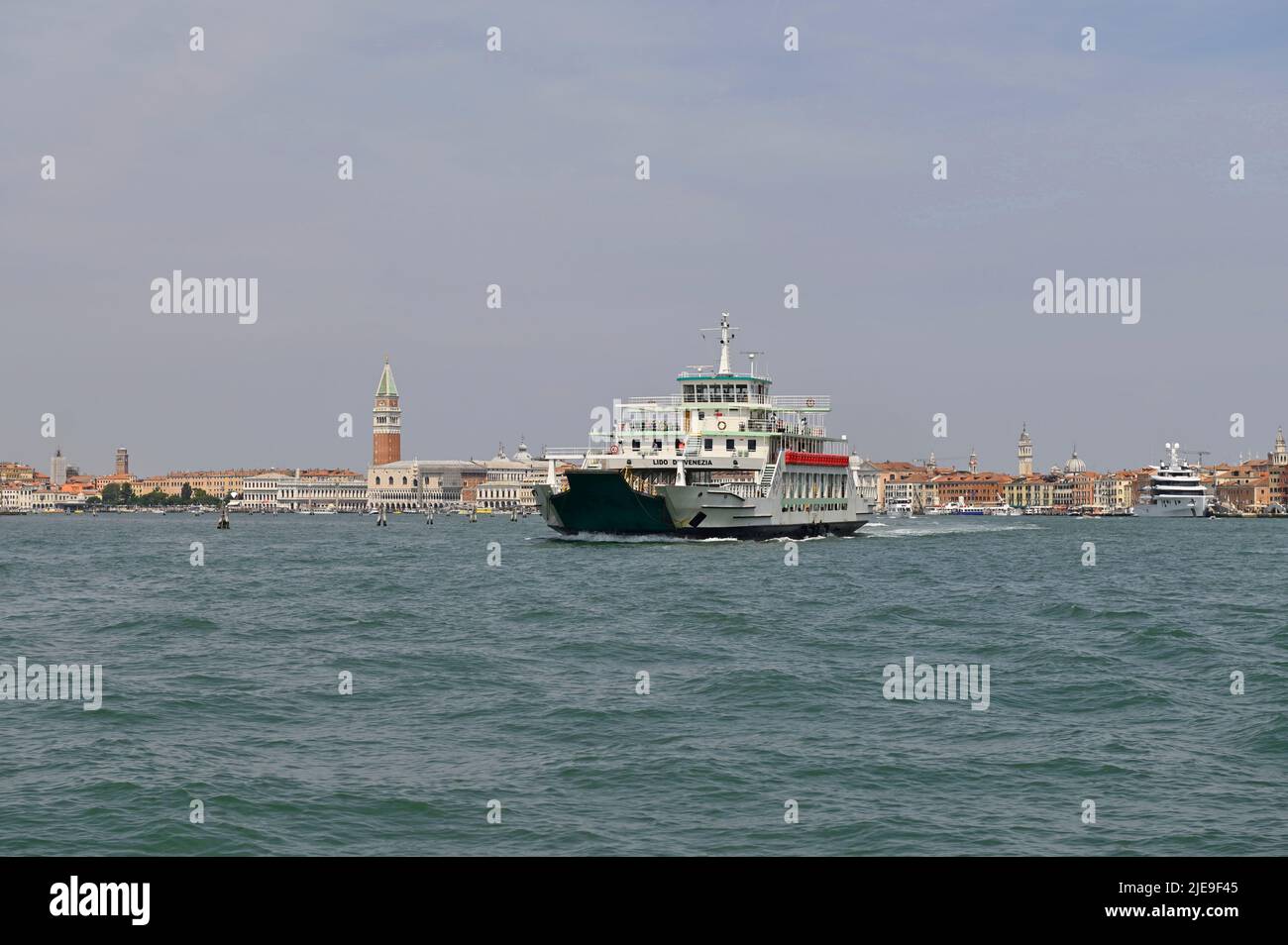Venice, Italy. June 17, 2022. Entrance to the Venice Lagoon Stock Photo