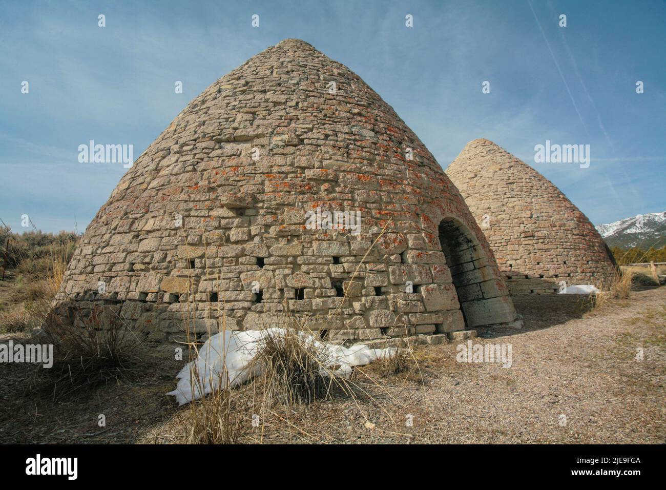 Ward Charcoal Ovens State Historic Park in Nevada Stock Photo - Alamy