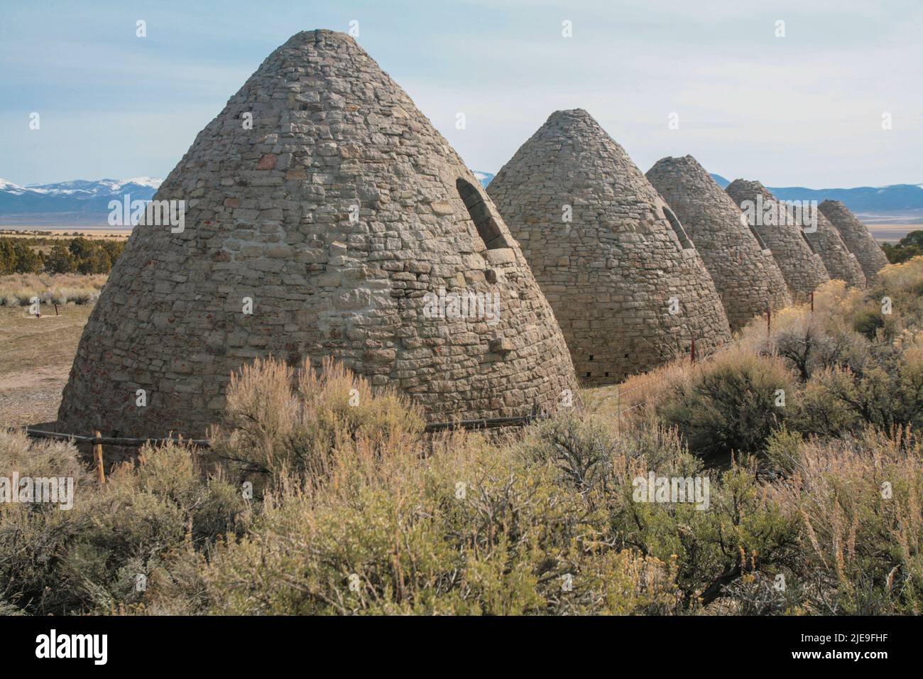Ward Charcoal Ovens State Historic Park in Nevada Stock Photo Alamy