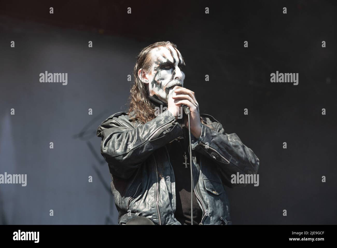 Oslo, Norway. 24th, June 2022. The Norwegian black metal band Gaahls Wyrd performs a live concert during the Norwegian music festival Tons of Rock 2022 in Oslo. Here vocalist Gaahl is seen live on stage. (Photo credit: Gonzales Photo - Per-Otto Oppi). Stock Photo