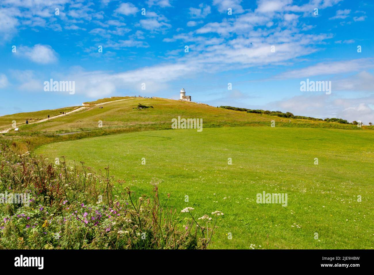 The disused Belle Tout Lighthouse, Beachy Head, East Sussex Stock Photo