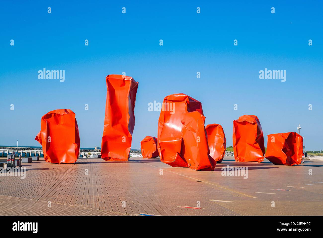 Rock Strangers by Arne Quinze (Ostend/Belgium) Stock Photo