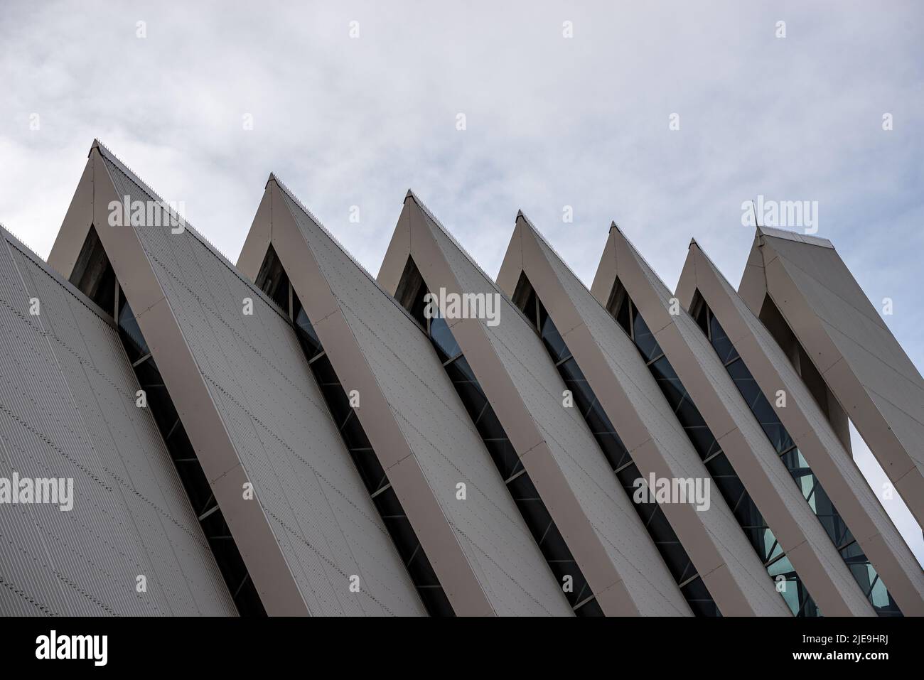 Tromsdalen Church or the Arctic Cathedral, Tromso, Norway Stock Photo