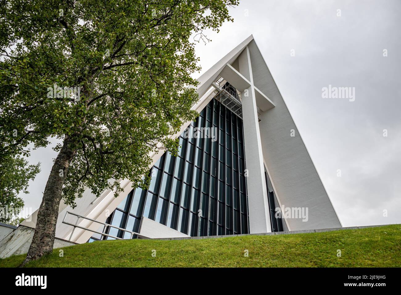 Tromsdalen Church or the Arctic Cathedral, Tromso, Norway Stock Photo
