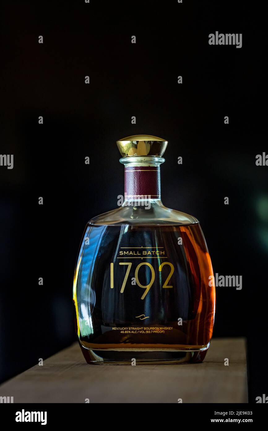 1792 award winning Bourbon Whisky Stock Photo