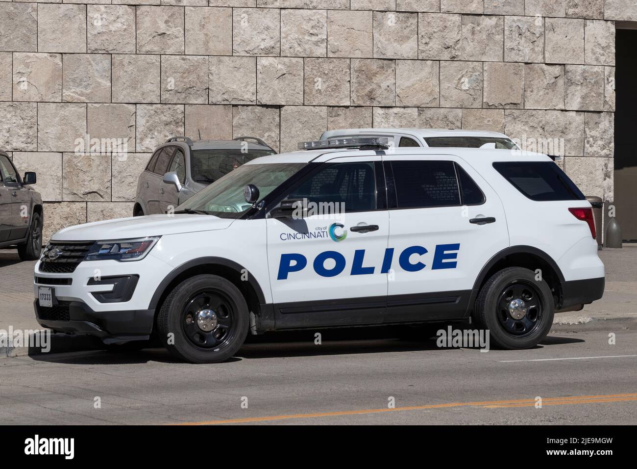 Cincinnati - Circa June 2022: Cincinnati Police Department vehicle. The CPD Police Department is the primary law enforcement agency for the City of Ci Stock Photo