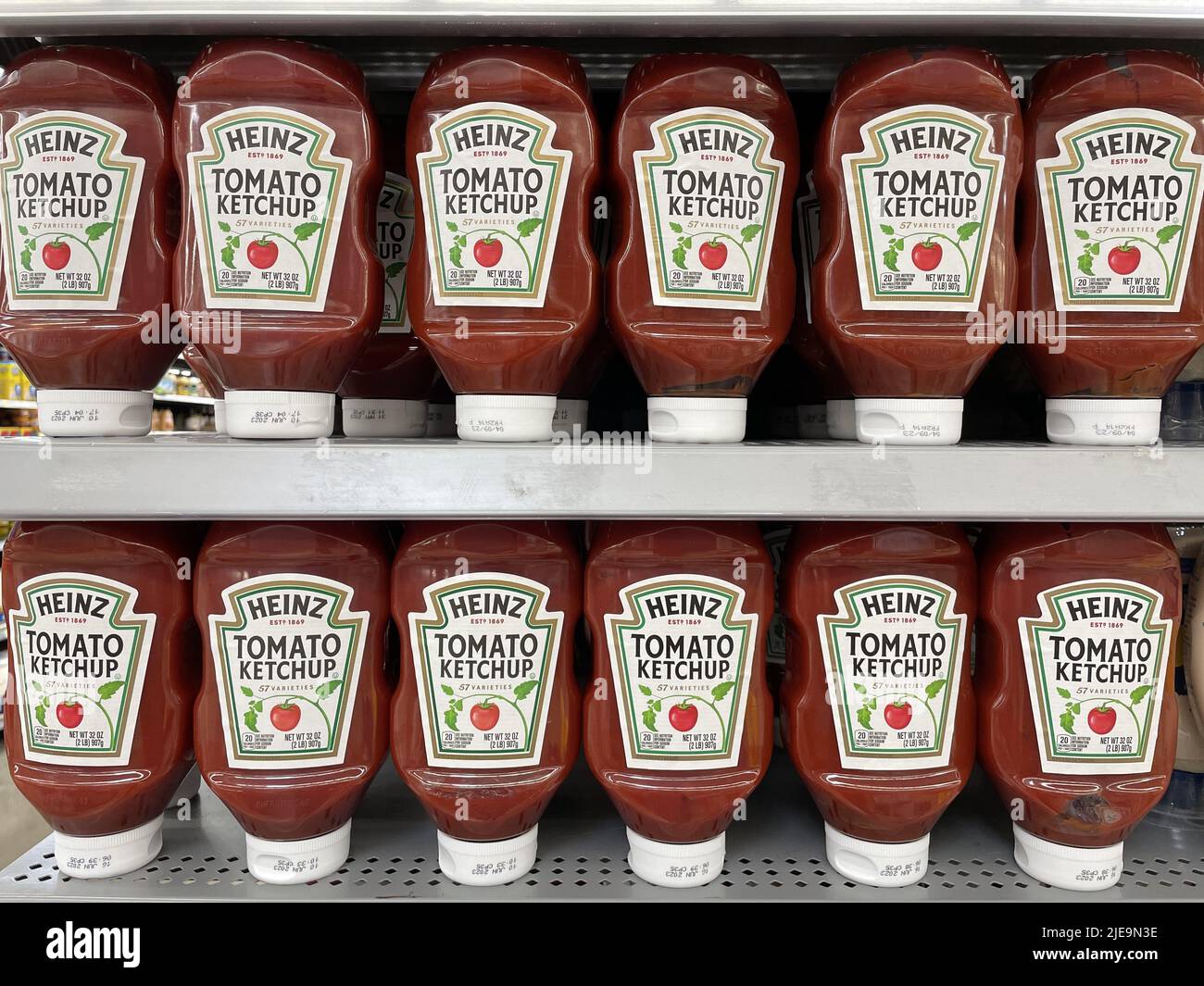 Indianapolis Circa June 2022 Kraft Heinz branded ketchup. Kraft