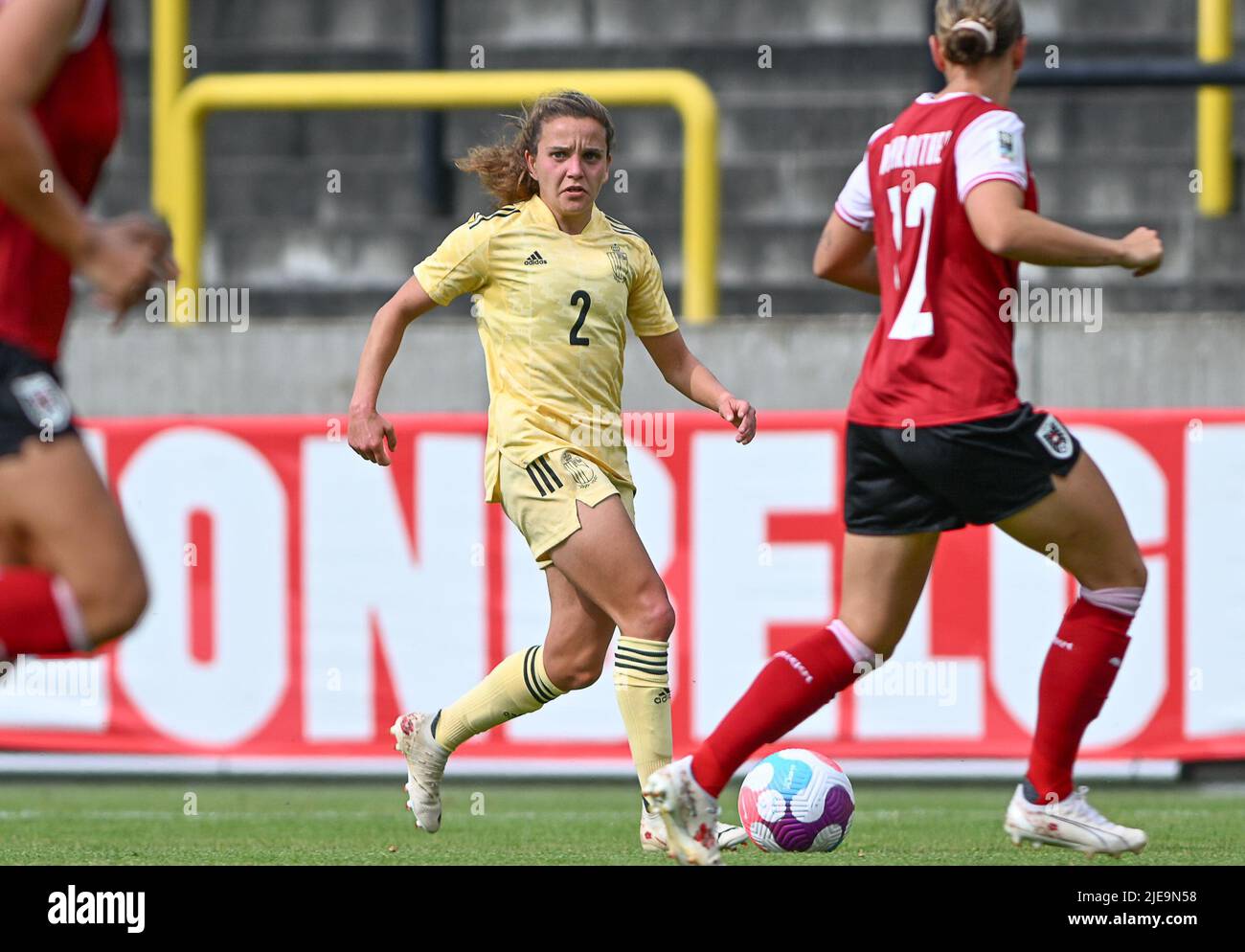 Belgium's Davina Philtjens pictured in action during the friendly match