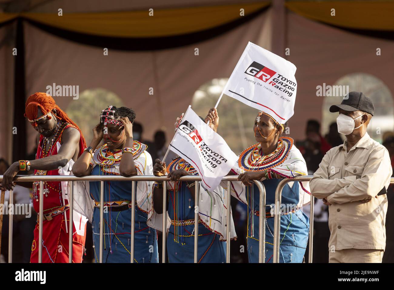 June 26, 2022, Rome, Kenya: ambiance during the Safari Rally Kenya 2022, 6th round of the 2022 WRC World Rally Car Championship, from June 23 to 26, 2022 at Nairobi, Kenya - Photo Nikos Katikis/DPPI/LiveMedia. (Credit Image: © Nikos Katikis/LPS via ZUMA Press) Stock Photo