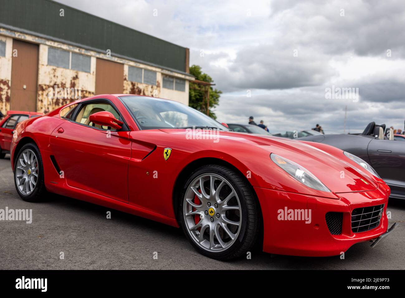 Ferrari 599 GTB Fiorano, on display at the June Scramble held at the Bicester Heritage Centre on the 19th June 2022 Stock Photo