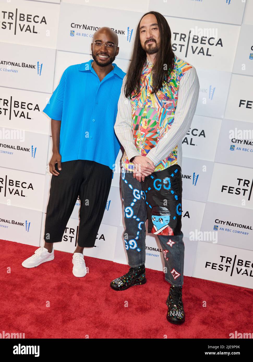 NEW YORK, NY, USA JUNE 13, 2022 Jacques Morel and Steve Aoki attend