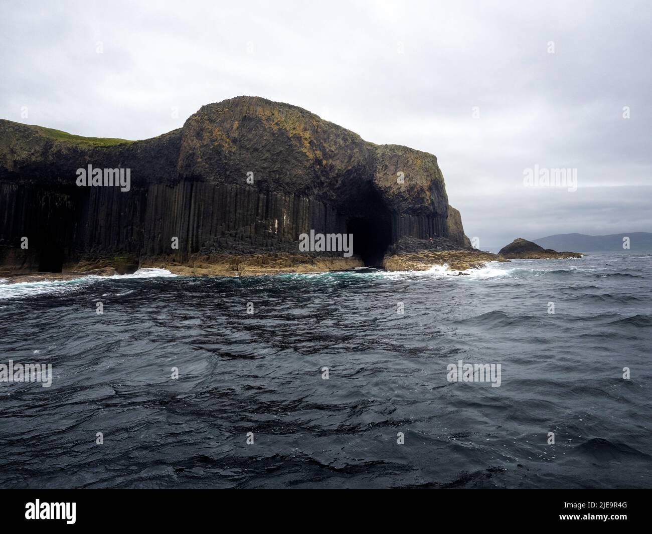Staffa island off the coast of the Isle of Mull, Scotland Stock Photo