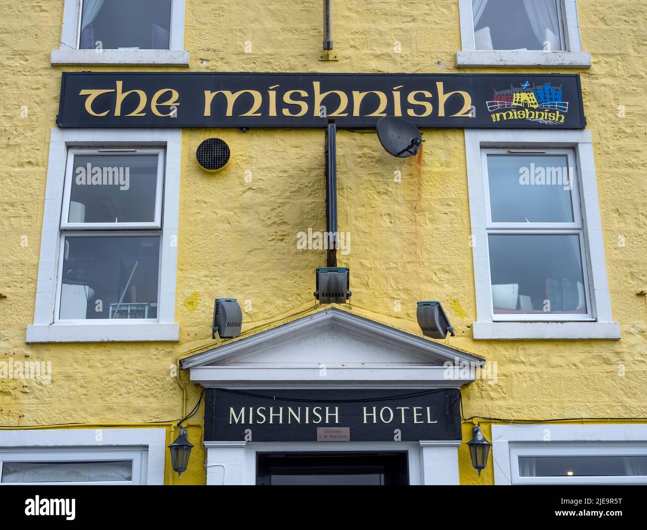 The Mishnish Hotel, Tobermory, Isle of Mull, Scotland Stock Photo