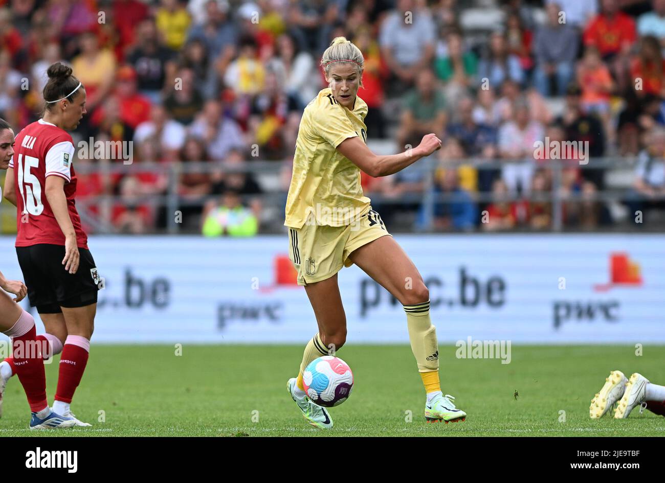 Belgium's Justine Vanhaevermaet pictured in action during the friendly
