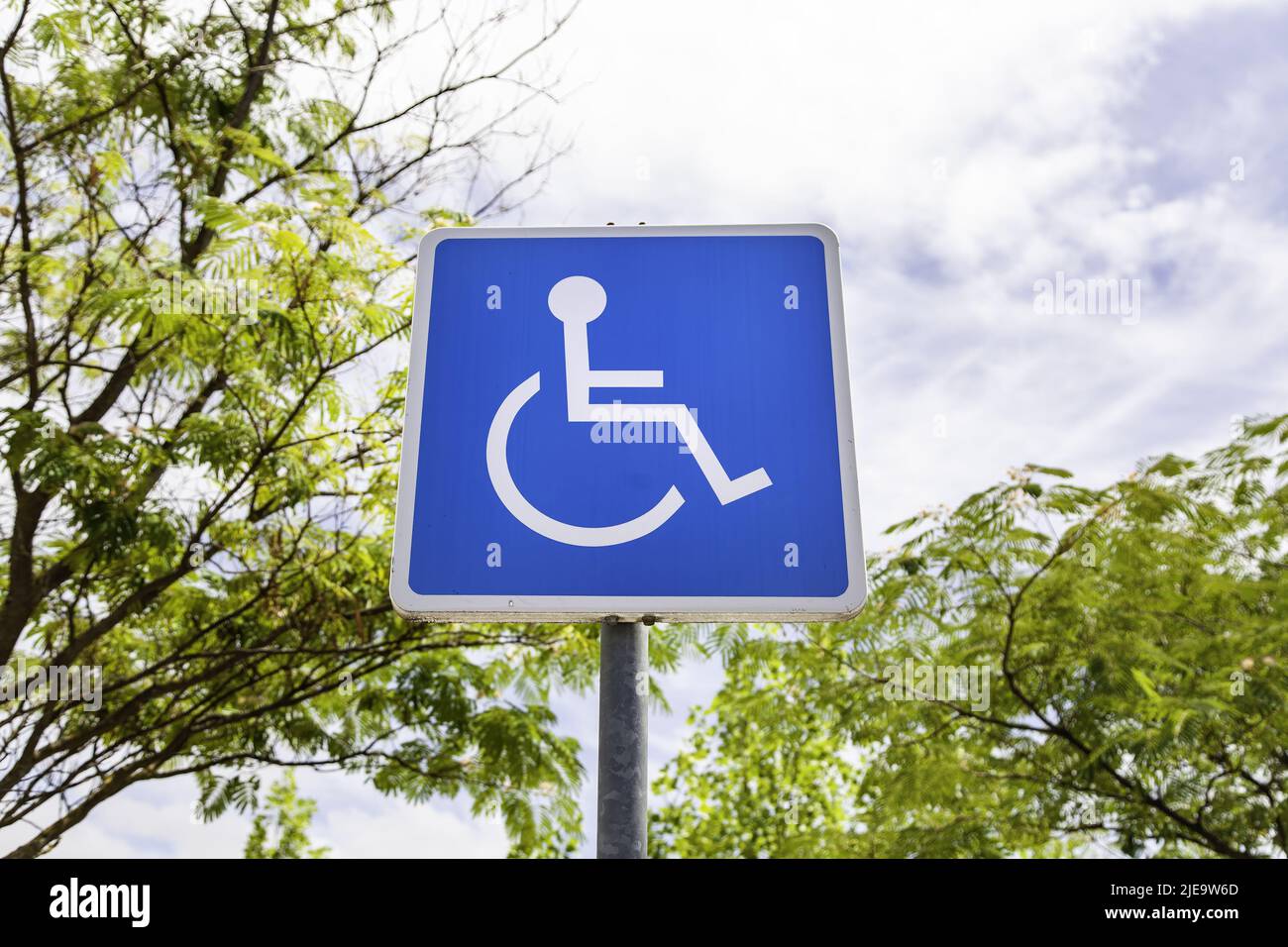 Sign detail for disabled people, accessibility Stock Photo Alamy