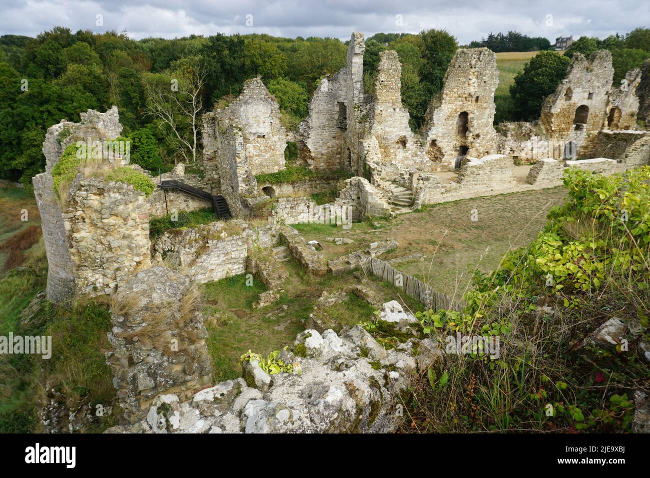 old stone castle on the west coast france Stock Photo Alamy