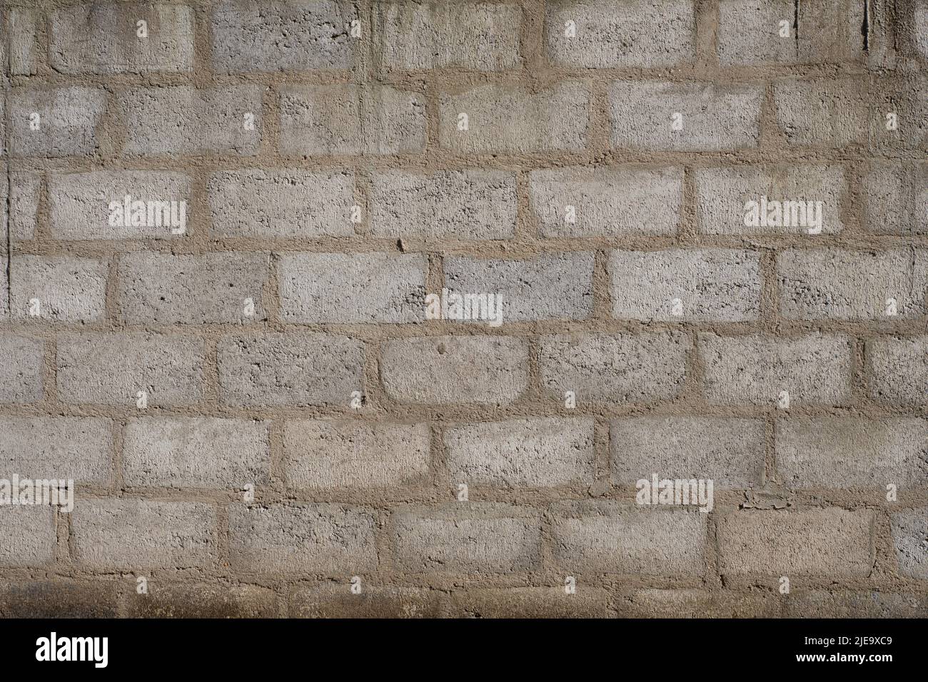 Concrete cinder block wall background texture - Sri Lanka Stock Photo