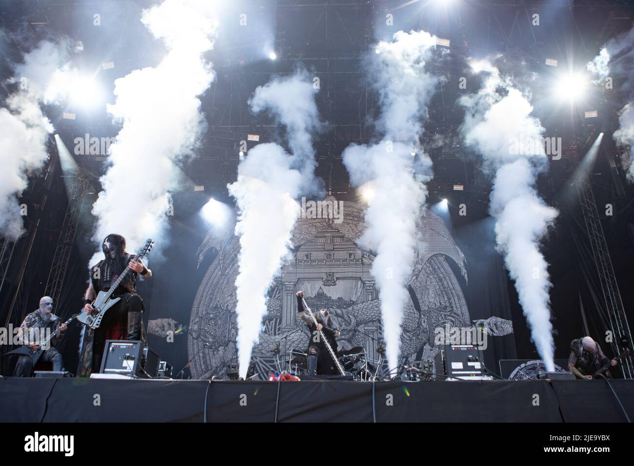 Oslo, Norway. 24th, June 2022. The Norwegian symphonic black metal band Dimmu Borgir performs a live concert during the Norwegian music festival Tons of Rock 2022 in Oslo.  (Photo credit: Gonzales Photo - Per-Otto Oppi). Stock Photo