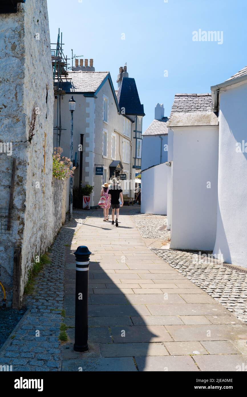 street scene beaumaris Stock Photo Alamy