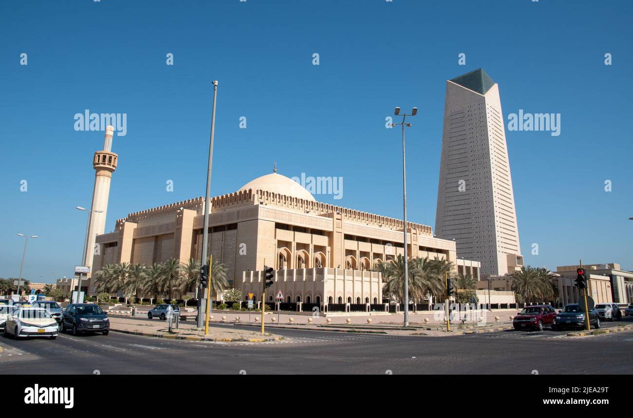 Kuwait City, Kuwait - March 23 2022: The The Grand Mosque of Kuwait Stock Photo