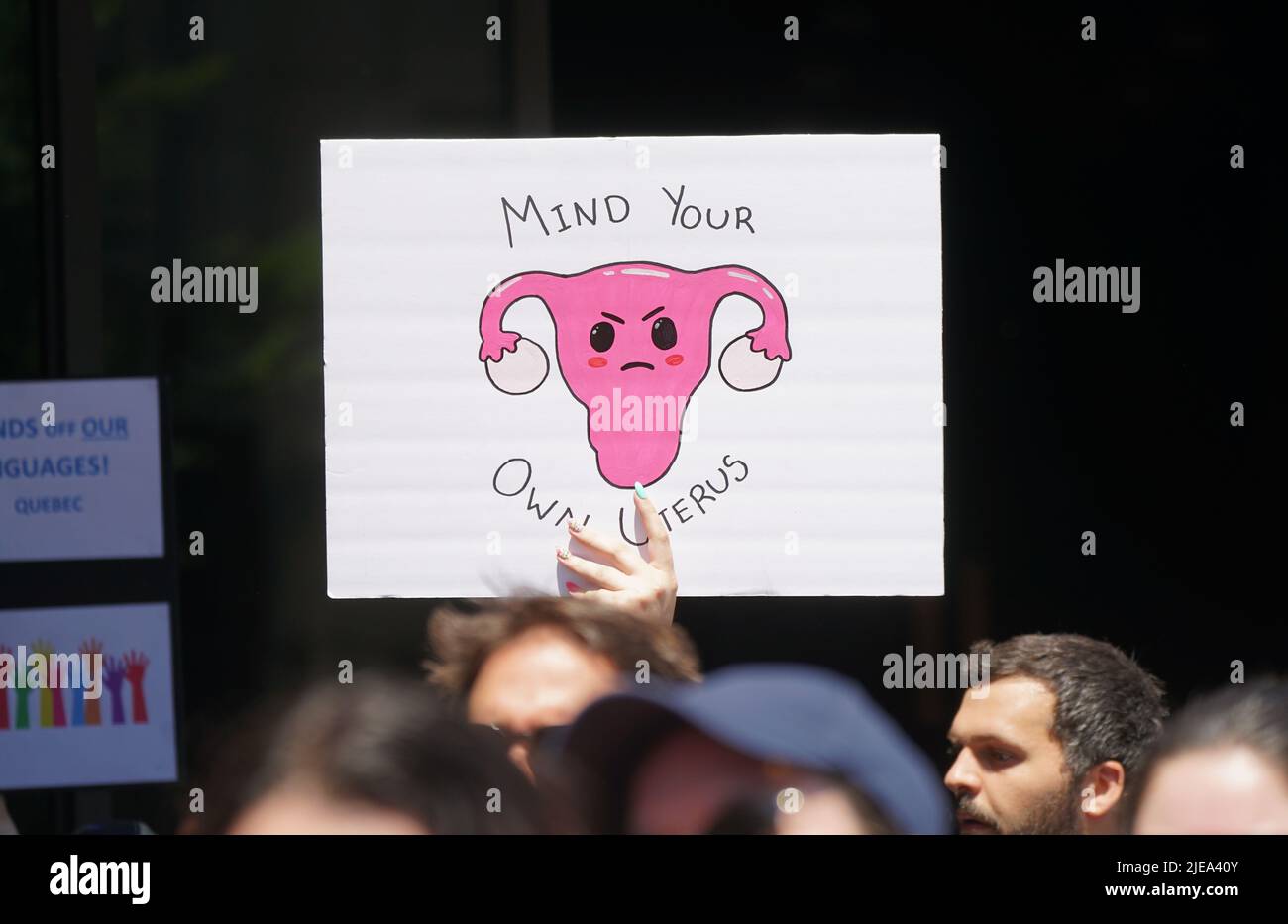 Pro-choice protest demonstration in downtown Montreal.Quebec,Canada.Alamy Live News/Mario Beauregard Stock Photo