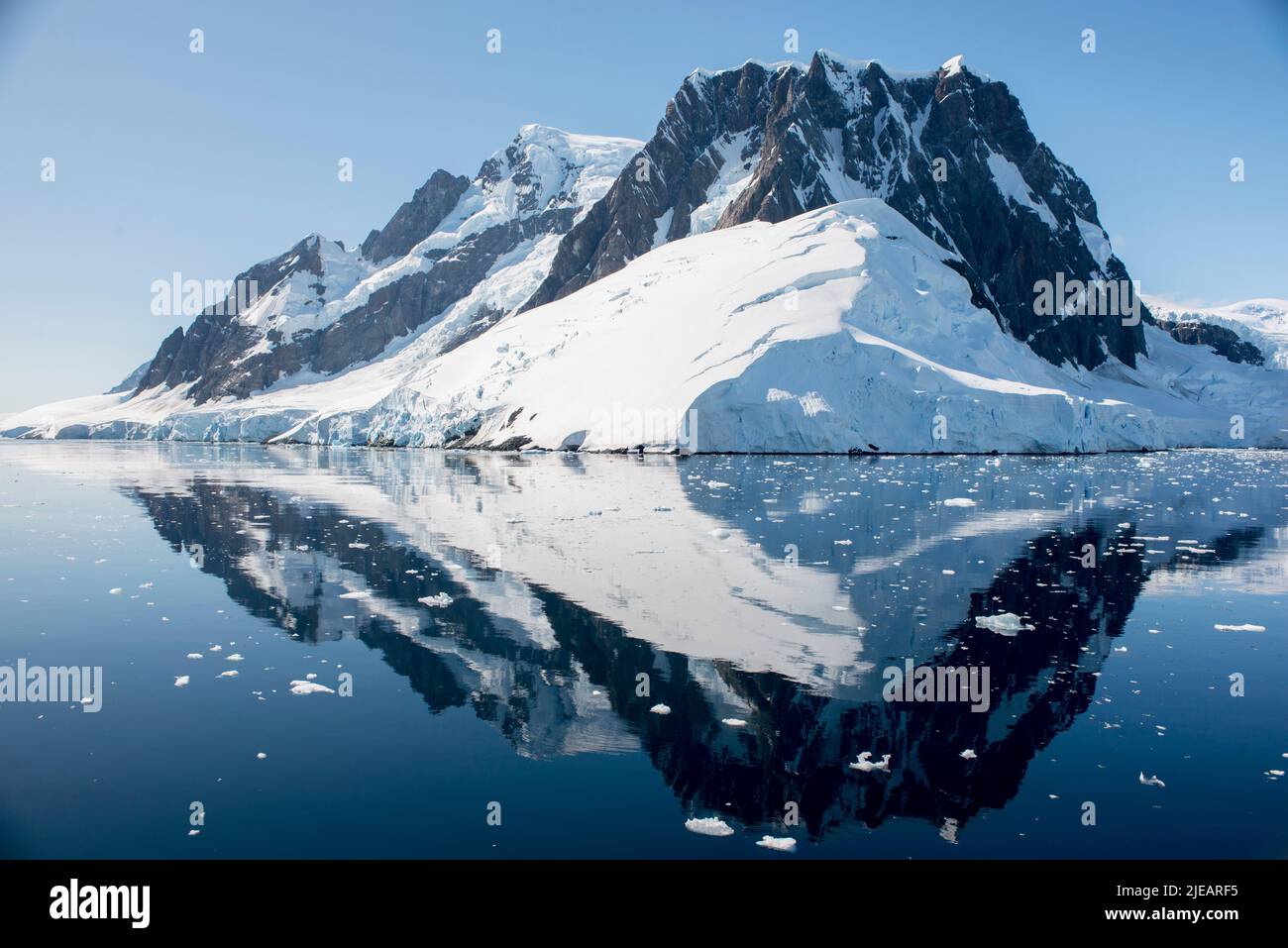 Lemaire Channel on the antarctic peninsula Stock Photo