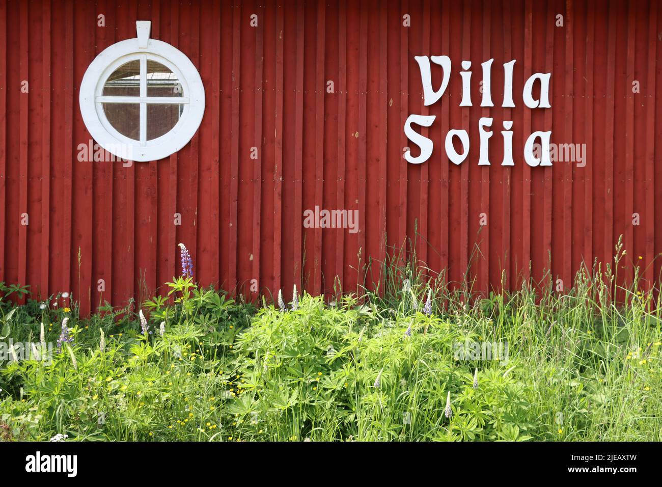 Villa Sofia on Barösund island, Inkoo, Finland Stock Photo