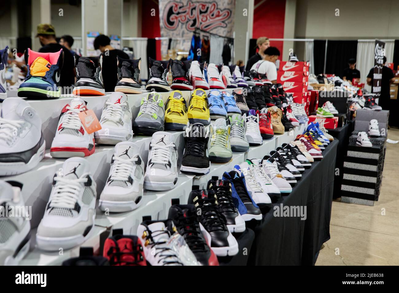 Miami, Fl, USA. 26th June 2022. Miami GotSole, The Ultimate sneaker  convention and biggest buy, sell, trade kicks and clothes event in South  Florida at Miami Airport Convention Center. The Ultimate Sneaker