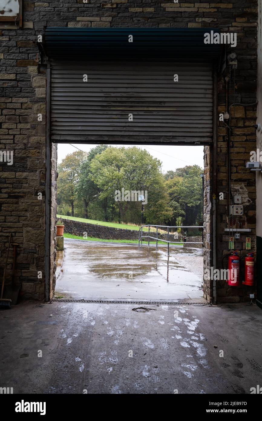the carding shed, holmfirth Stock Photo Alamy
