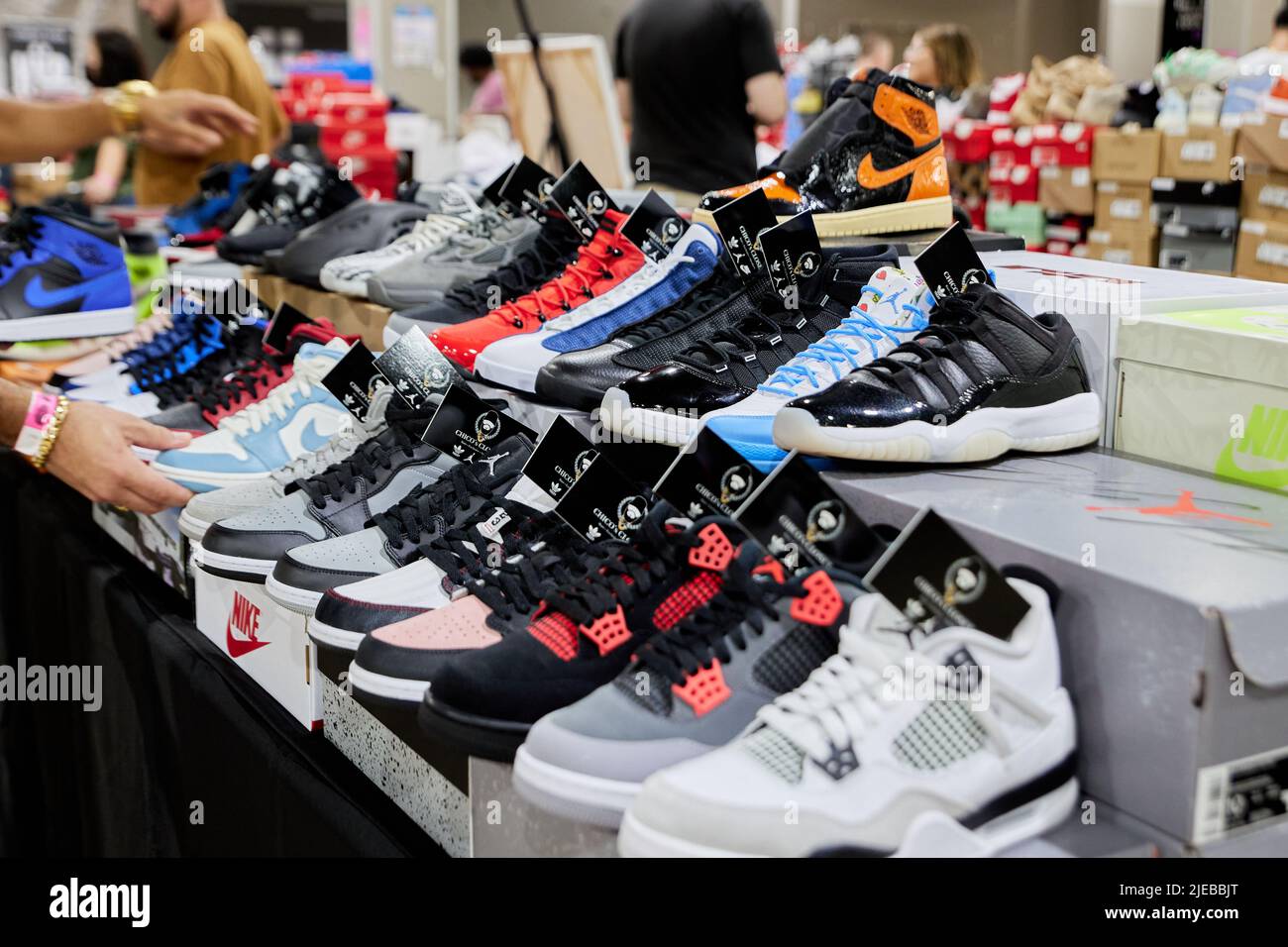 Miami, Fl, USA. 26th June 2022. Miami GotSole, The Ultimate sneaker  convention and biggest buy, sell, trade kicks and clothes event in South  Florida at Miami Airport Convention Center. The Ultimate Sneaker