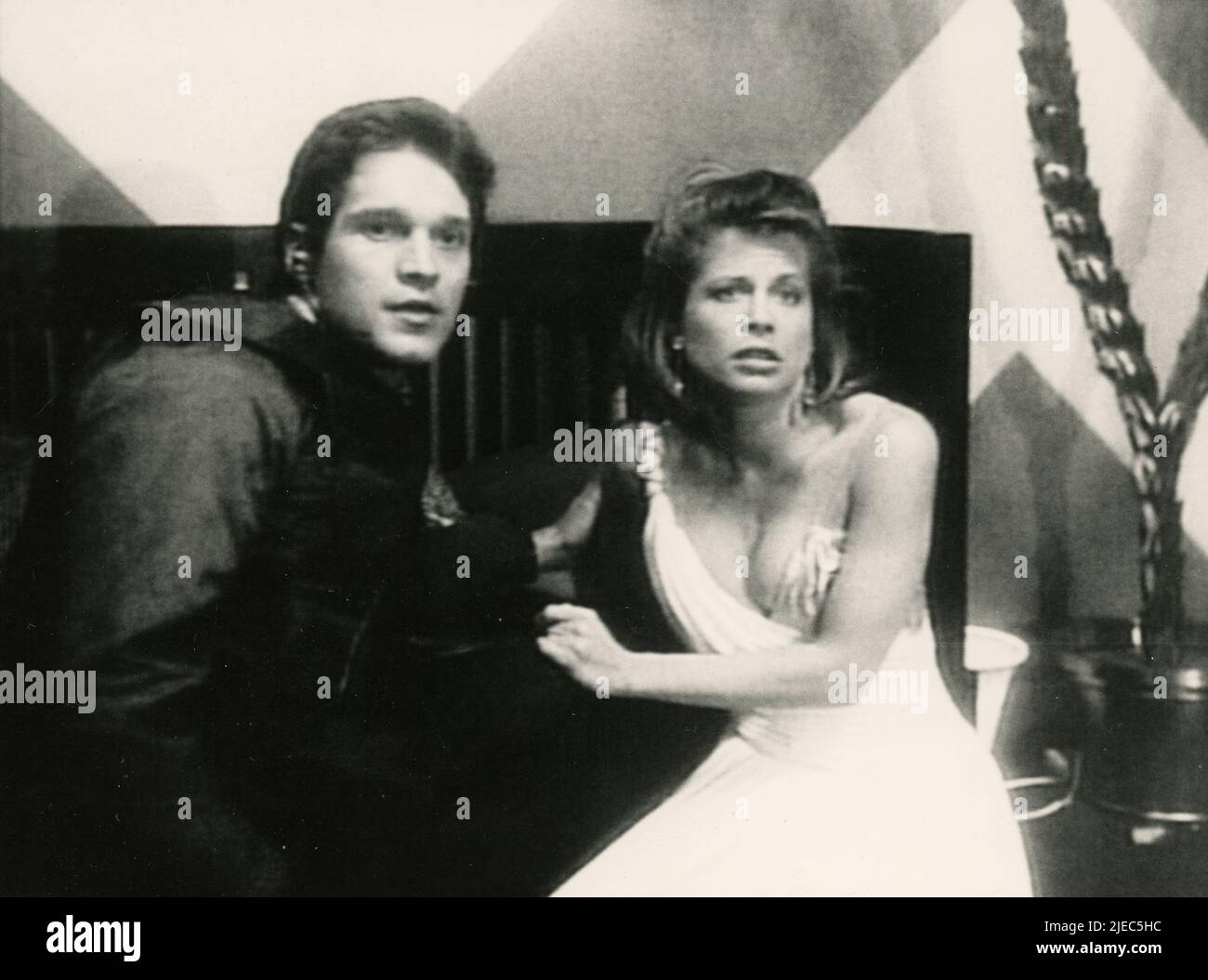 Actor Jay Acovone and actresses Linda Hamilton in the TV Series Beauty
