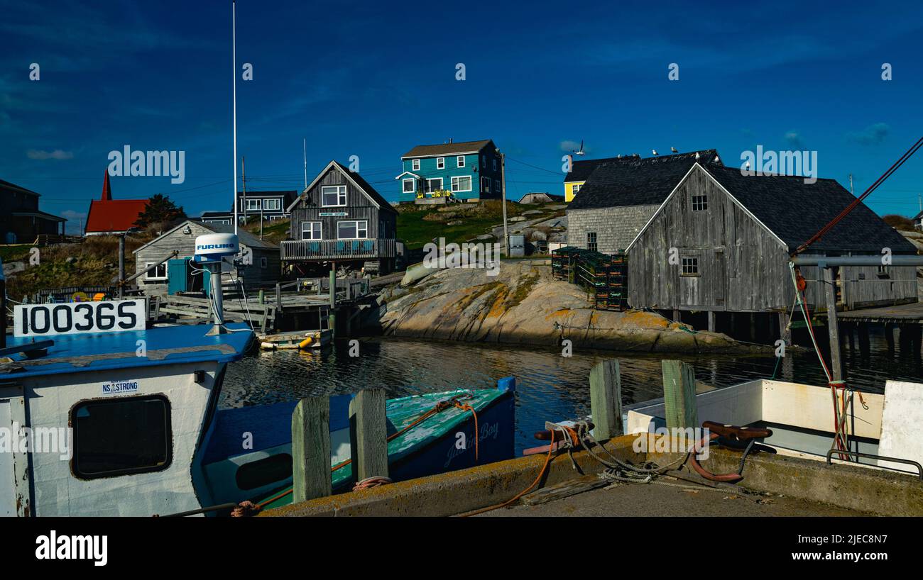 the small fishing village of Peggy's Cove, Nova Scotia, Canada, settled