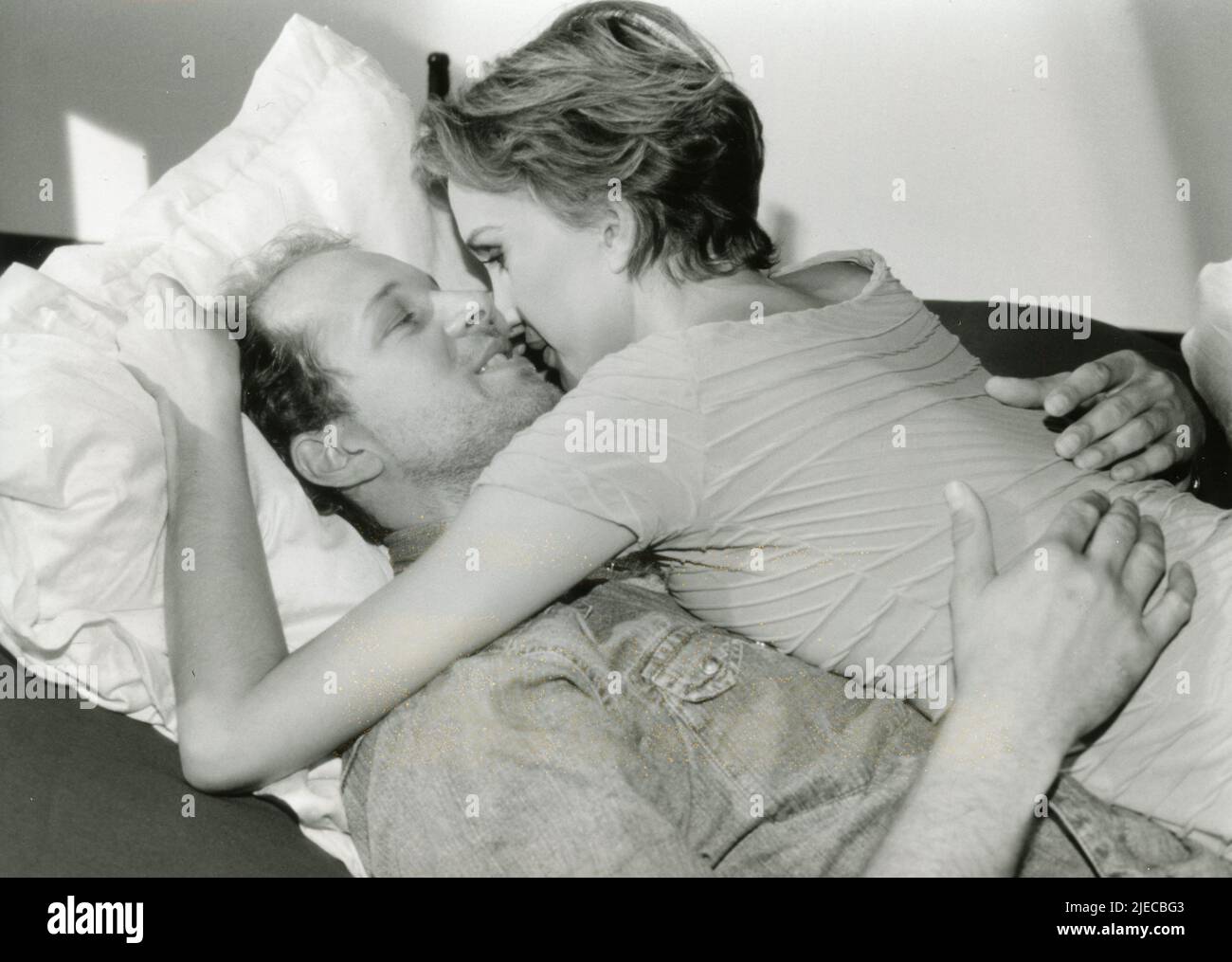 German actor Jochen Horst and actress Anouschka Renzi in the German TV Series Balko, 1995 Stock Photo