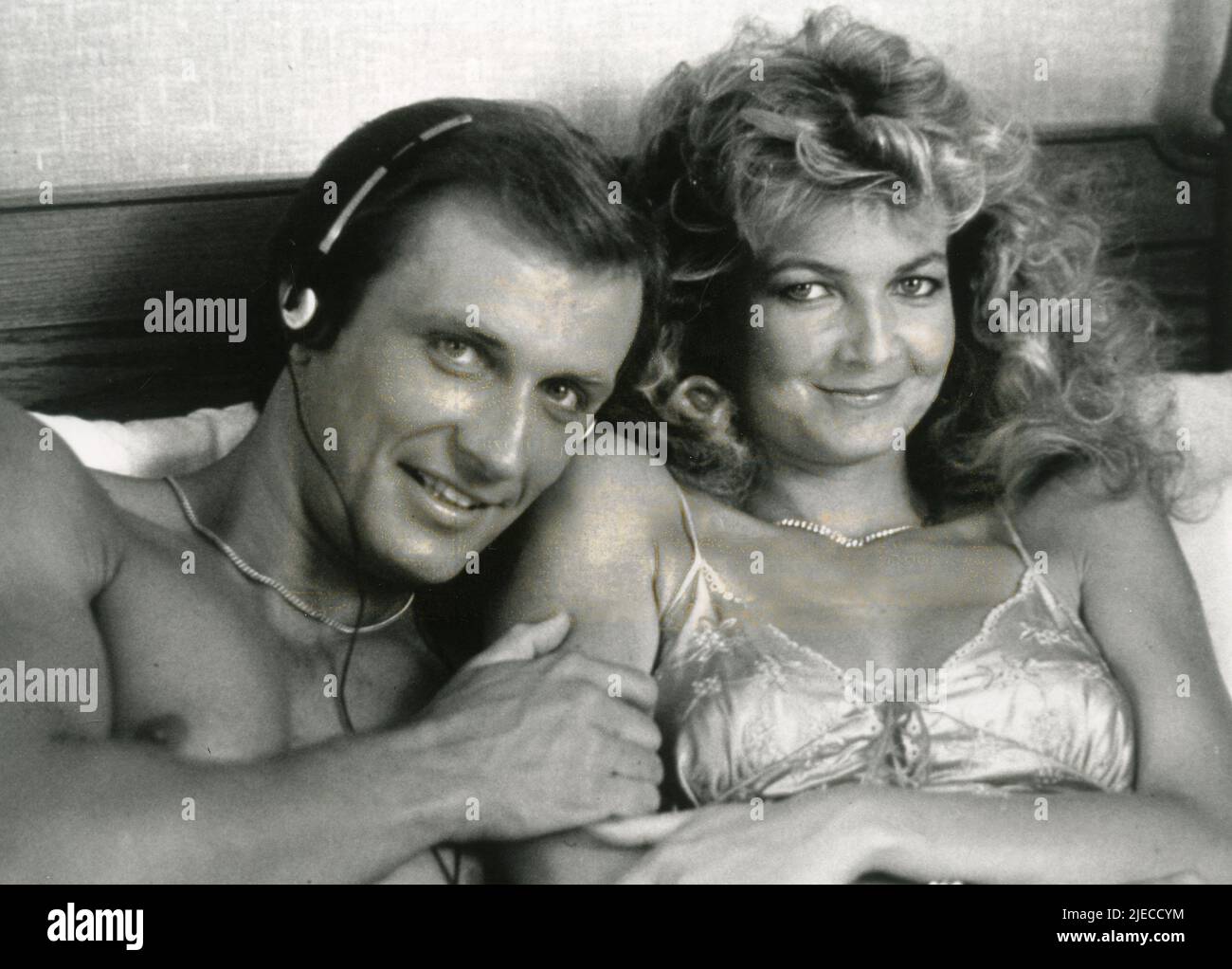 Actor Charles Dennis and actress Christine Cartell in the movie