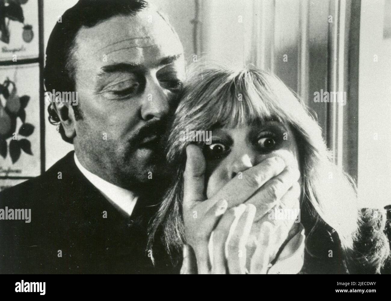 English actor Michael Caine and actress Susan in the movie The