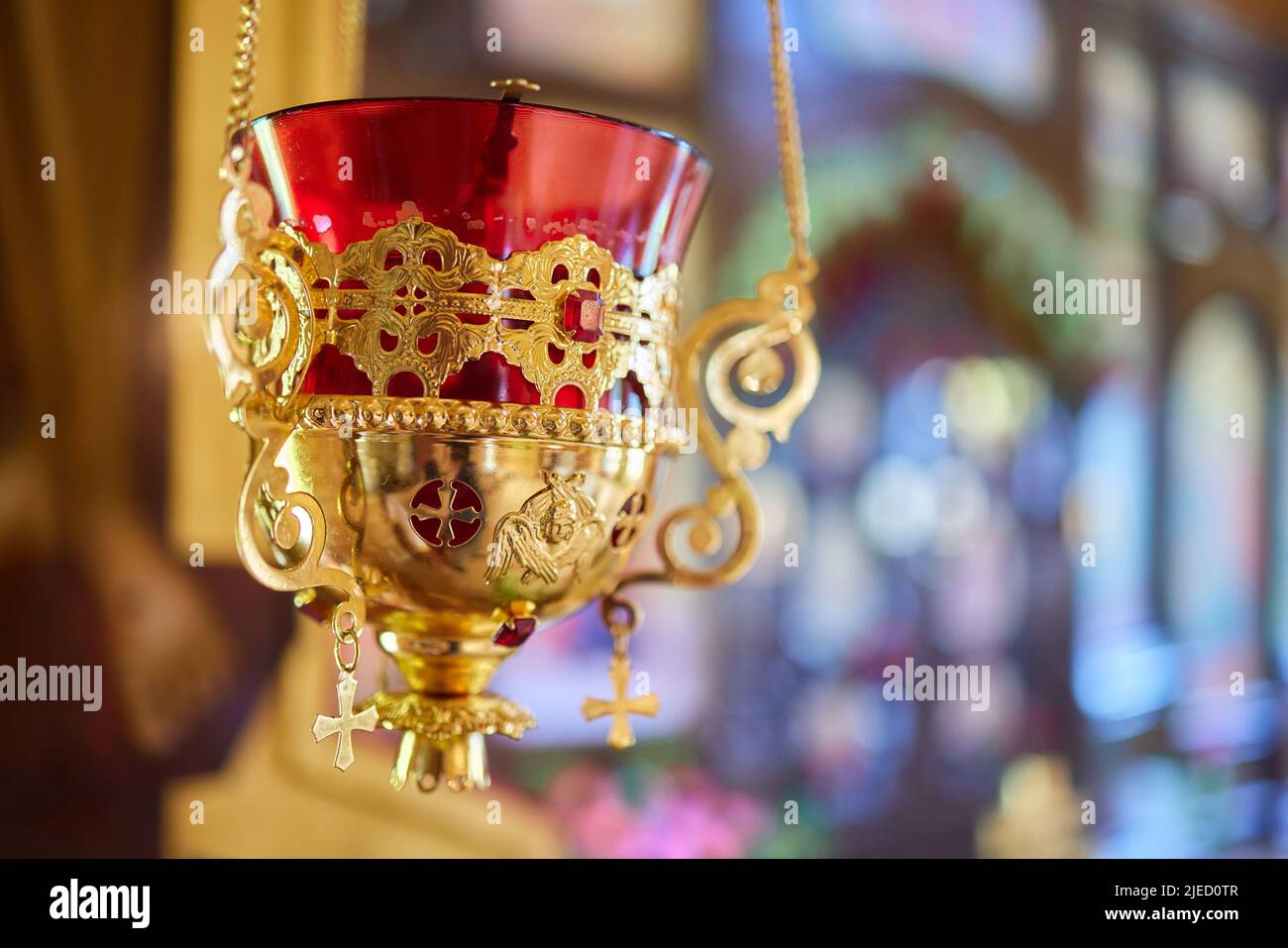 baby christening. Ceremony of a christening in Christian church