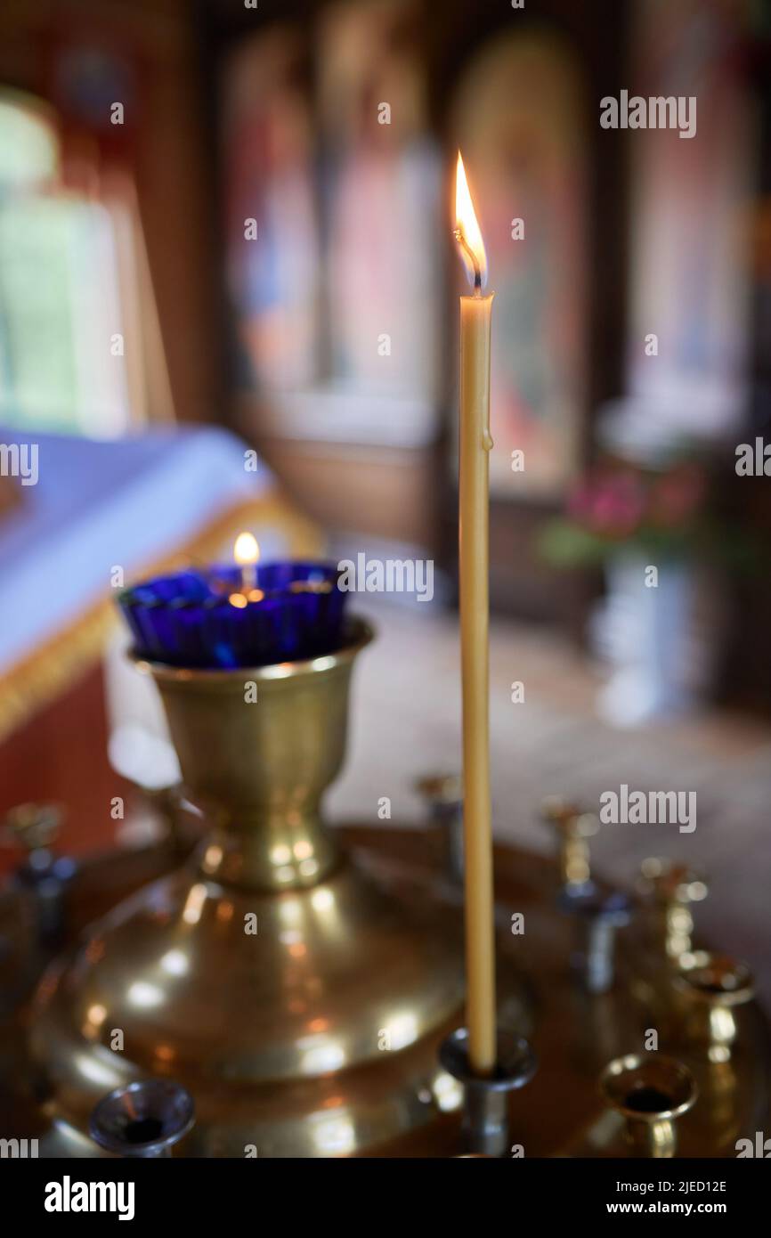 baby christening. Ceremony of a christening in Christian church