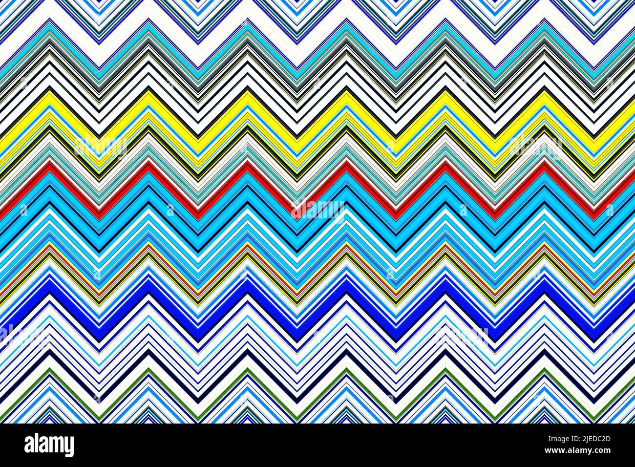 Abstract and contemporary digital art zigzag design Stock Photo Alamy
