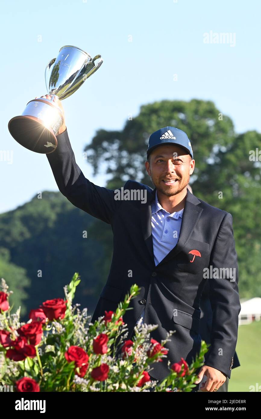 Cromwell CT, USA. 26th June, 2022. Xander Schauffele, of San Diego, CA