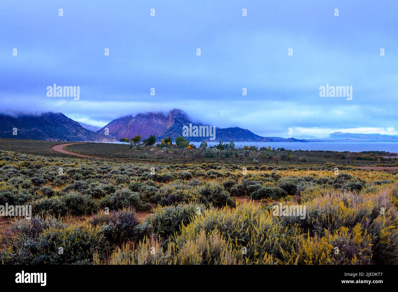 Lake campgrounds at Flaming Rec. area Stock Photo Alamy