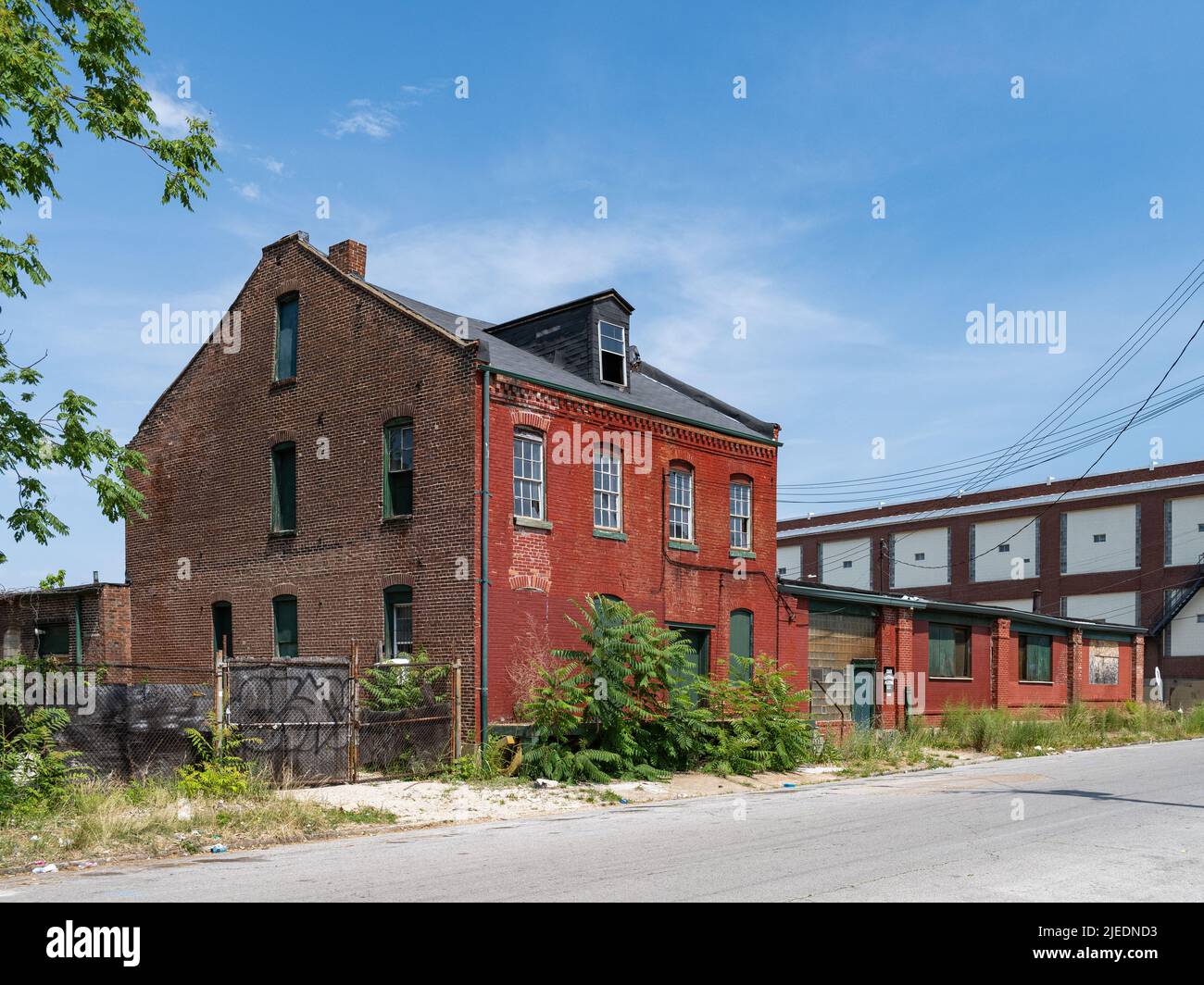 Industrial building in south St. Louis Stock Photo